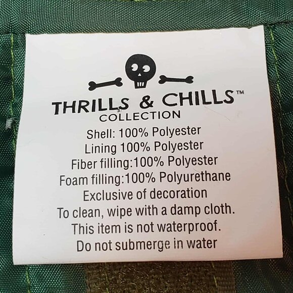 🟠 Thrills & Chills SMALL Triceratops Dinosaur Pet Dog 2-piece Halloween Costume - Picture 12 of 16